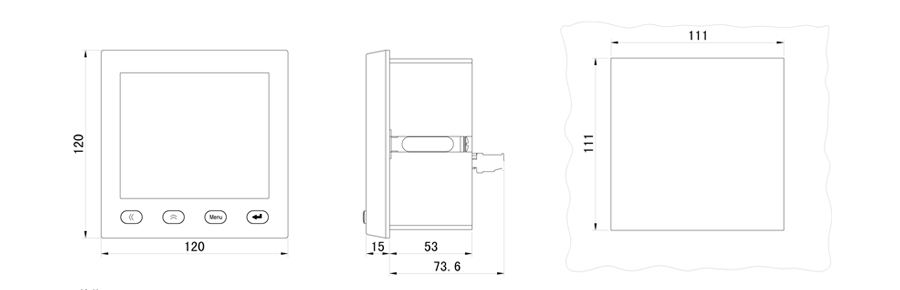 Electrical Fire Monitoring Unit Dimension